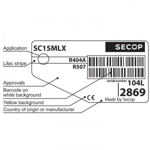 Компрессор Secop SC 15 MLX (R-404) (W при +7,2° 2338Вт) среднетемпературный