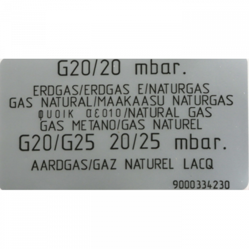 Комплект форсунок для природного газа, G20/20мБ, для встраиваемых, газовых варочных панелей 12012005